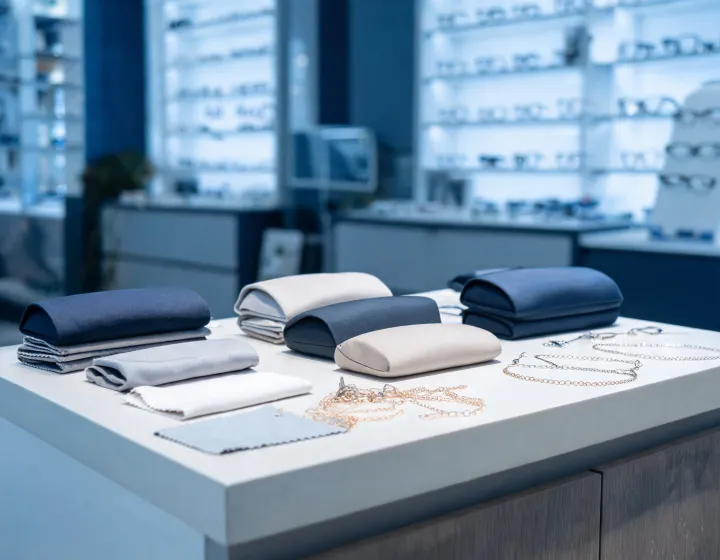 Womens eyewear accessories prepared for a retail application brief
